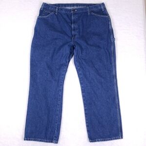 Dickies Carpenter Jeans‎ Men's 40x30 Blue 100% Cotton Utility Workwear Denim